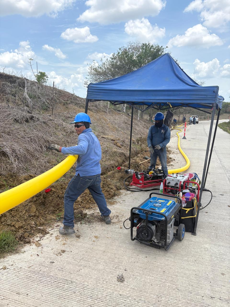 Trabajo de campo SURTISEP en instalación de gas domiciliario